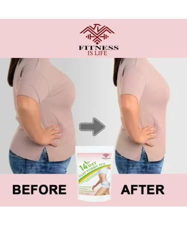 14-Day Flat belly Tea Natural Weight Loss and Detox Blend 30 Herbal Tea Bags Fat burner Belly Fats Burner Reduce Bloating Digestive Health Slim Stomach - Buy Online on GoSupps.com