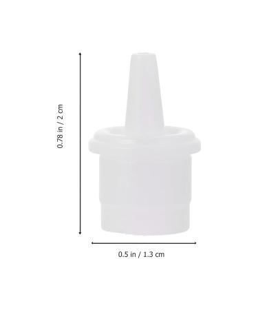 100pcs Eyelash Glue Nozzle Tips for Extensions - Grafting Tool & Shaker Caps - White Plastic Replacement 2x1.3cm - Buy Online on GoSupps.com