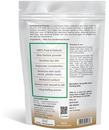 Drect Holy Natural - The Wonder of World Sandalwood Powder for Face (50gm) - Buy Online on GoSupps.com