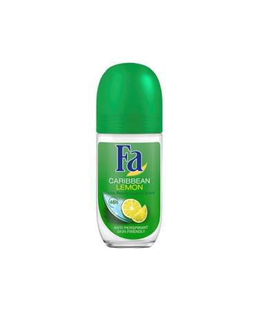 Fa Caribbean Roll-On Deodorant Lemon 50 ml 48-hour - 3-pack
