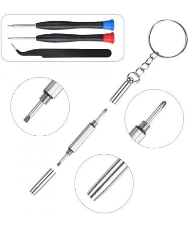 Pinsheng 1000-Piece Glasses Repair Set - Micro Screws Screwdriver Tweezers & Cleaning Cloth for Glasses Sunglasses & Watches - Buy Online on GoSupps.com