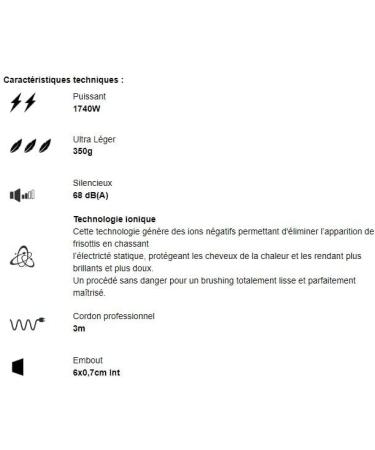 Velecta Paris - TGR 1.7i Ultra-Light Intense Black Dryer - Buy Online on GoSupps.com