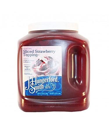 Sliced strawberry topping