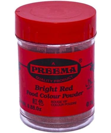 Preema Bright Red Food Colour Powder(25g X 5)| Bright Red Food Colour Powde | Used in baking and icing sugar | Can also be used in cooking