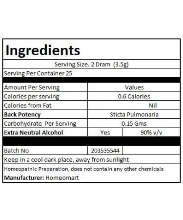 Sticta Pulmonaria Homeopathy Pellets 200C - Pack of 3 | Buy Online for Fast International Shipping - Buy Online on GoSupps.com