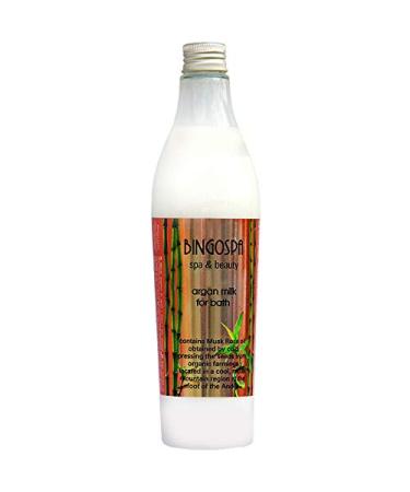 BINGOSPA spa&beauty Argan bath milk with musk rose oil for skin nourishment skin moisture anti-aging - 400ml