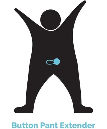 10 x Button Pant Extenders - Revives Your Family's Wardrobe - Buttons On & Off In A Second - Perfect To Temporary Stretch Pants Shorts & Skirts In The Belly Area White - Buy Online on GoSupps.com