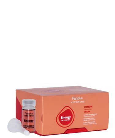 Fanola Vitamins Energizing Lotion Fortifying Hair Lotion for Nourish and Stimulate Hair Scalp Activity Enriched Formula with Vitamins B and E 10ml par 12 Pieces