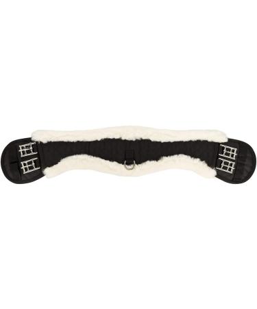 Equinate Moon Belt - Anatomical Synthetic Lambskin Short Dressage Belt | 50-80cm | Brown & Black Options - Buy Online on GoSupps.com