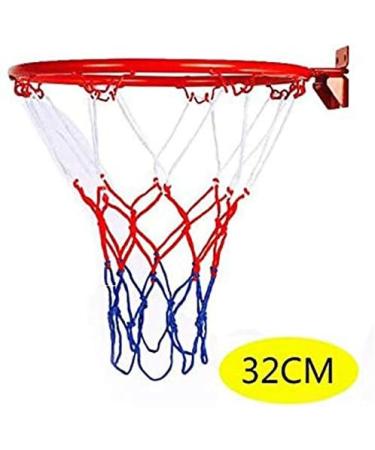 32cm Metal Rim Basketball Hoop Net with Screws Indoor Wall Mount - Buy Online on GoSupps.com