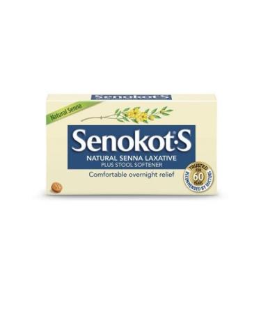 Senokot S Natural Senna Laxative Plus Stool Softener Tablets 20 tabs