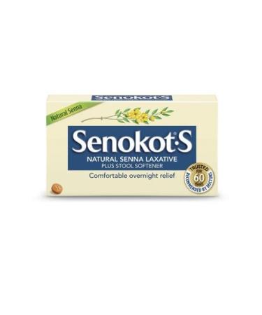 Senokot S Natural Senna Laxative plus Stool Softener 10 Tablets