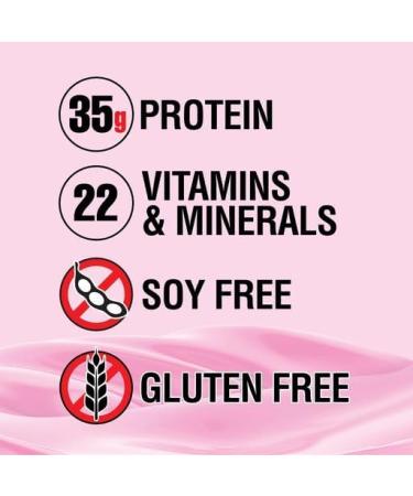 Lean Body All-in-One Strawberry Protein Shake. 35g Protein Whey Blend 7g Healthy Fats & Fiber 22 Vitamins and Minerals No Artificial Colors Gluten Free (4.6lb) Packaging May Vary - Buy Online on GoSupps.com