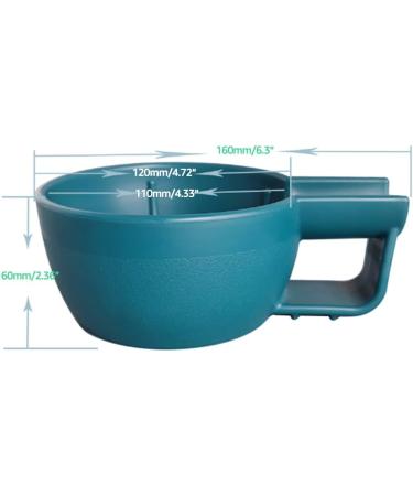 NGCG Shaving Soap Bowl for Men | Wet Razor Soap Cup for Cream & Facial Cleaning - Blue - Buy Online on GoSupps.com