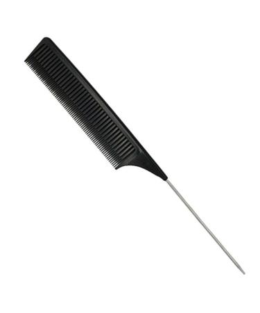 zalati Rat Tail Comb Metal Pintail Heat Resistant Highlight Foiling Weaving Comb for Hair Salon Barbershop Home