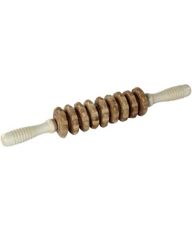 Milist Muscle Roller Tool - Wade Roller Stick for Trigger Point Massage | Wooden Fitness & Body Roll for Pain Relief & Weight Loss - Buy Online on GoSupps.com