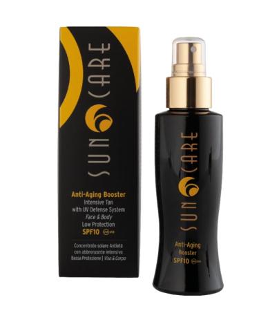 BLUE FARM | Anti Aging Booster SPF 10 ml 100. Anti-aging sun concentrate for face and body low protection spray with activator. Leaves no residue. Complete absorption