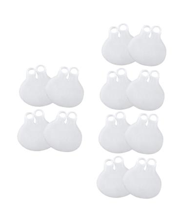 FOMIYES 6 Pairs Silicone Half Insoles Pads Foot Orthotics Forefoot Pad Gel Ball Foot Pads Half Foot Pads Plantar Metatarsal Pads Metatarsal Support Forefoot Insole White Non-Slip
