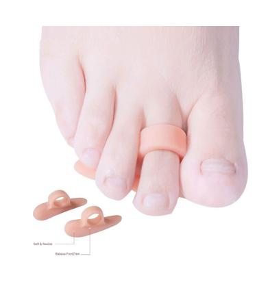 Pedimend Silicone Gel Toe Support - 6 Pcs | Claw & Mallet Toes Corrector | Orthopedic Metatarsal Rings for Straightening Toes (Pink) - Buy Online on GoSupps.com