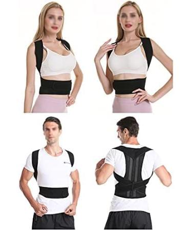 Back Posture Corrector For Women And Men Upgraded Posture Brace With 2 Supportive Bars And Comfy Underarm Pads Pain Relief Lumbar Support Shoulder Black 5XL Black 5XL - Buy Online on GoSupps.com