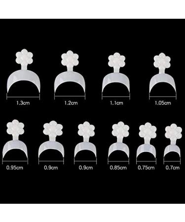 MWoot 500 Pcs Crescent Shape French False Nail Tips - Short Acrylic Fake Nails for DIY Nail Studios | 10 Sizes Available - Buy Online on GoSupps.com