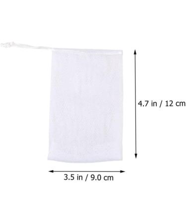 Baluue 50pcs Soap Bag Foam Net Drying Soap Bag Soap Drawstring Pouch Foaming Nets Soap Mesh White or - Buy Online on GoSupps.com