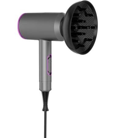 Professional 1800W Ionic Hair Dryer with Diffuser & Nozzles - Fast Drying Compact Portable Hair Dryer for Women - International Shipping Available - Buy Online on GoSupps.com