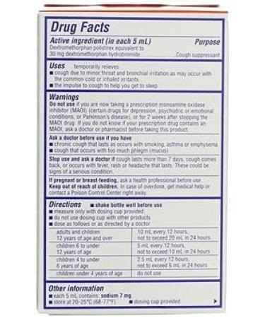 Delsym Cough Suppressant Liquid 3 oz - Fast Relief for Adults | Cough Medicine | Orange Flavor | International Shipping Available - Buy Online on GoSupps.com