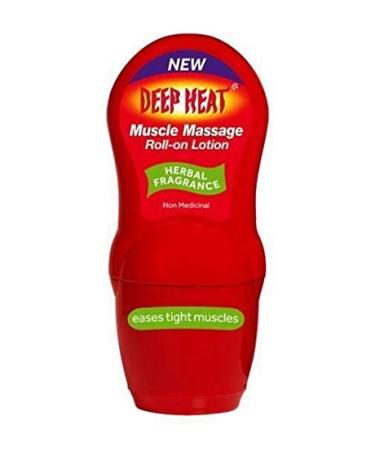 SIX Packs of Deep Heat Muscle Massage Roll-On Lotion 50ml 50 ml (Pack of 6)