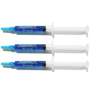 White Teeth Global Remineralization Gel Remineralizing and Reduces Teeth Sensitivity After Teeth Whitening Treatment - 3 Syringes of Gel