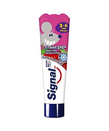 Signal Signal Children's Toothpaste 3-6 Years Gaga Strawberry Flavor 50ml (pack of 6)