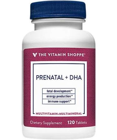 Prenatal + DHA Multivitamin for Healthy Pregnancy & Fetal Development (120 Tablets) - The Vitamin Shoppe - Buy Online on GoSupps.com