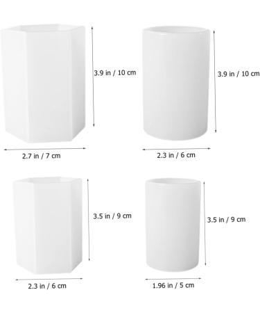FRCOLOR 4pcs Silicone Candle Molds - Hexagon DIY Epoxy Molds for Wax & Jewelry Casting - Perfect for Aroma Candles & Crafts - Buy Online on GoSupps.com
