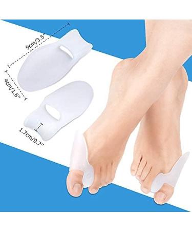 Buy Hallux Valgus Toe Spreader - 2 Pairs of Soft Gel Bunion Protectors for Men & Women | Alleviate Pain & Ensure Comfort - Buy Online on GoSupps.com