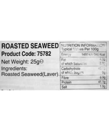 Sukina Korean Roasted Sushi Seaweed Laver 10 Sheets 25g (Pack of 10) by CNMART - Buy Online on GoSupps.com