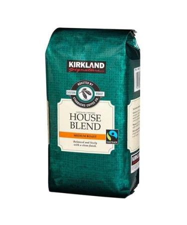 Kirkland Signature Starbucks House Blend Medium Roast Coffee Beans - 907G