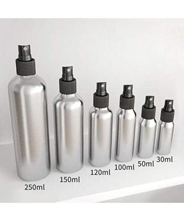 Xumin 3-Pack 30ml Fine Spray Bottles - Silver Aluminum Toner & Makeup Atomizers with Nozzle & Lid | High-Quality Travel & Cosmetics Holder - Buy Online on GoSupps.com