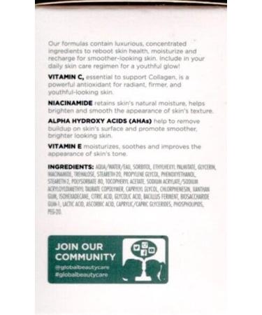 Global Beauty Care Vitamin C 3 Piece Set - Eye Cream & Skin Cream with Niacinamide AHA & Vitamin E for Glowing Skin - International Shipping Available - Buy Online on GoSupps.com