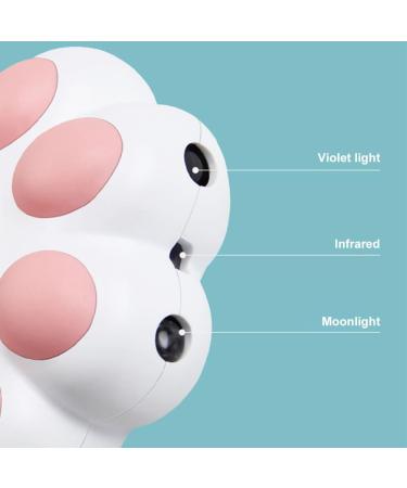 Dasfie USB Rechargeable Training Chaser Interactive Toy Pointer 5 Adjustable Patterns Interactive Cat for Indoor Cats Dogs Pets White - Buy Online on GoSupps.com