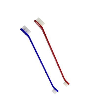 FOMIYES 2pcs set Sided Dogs Double and with Bristles Canine Cats Super for Dog Handles 1 count (Pack of 1) As Shown