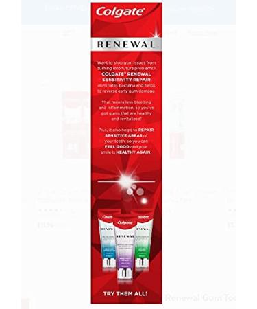 Colgate Renewal Gum Toothpaste - Sensitivity Repair - Fresh Mint Gel Formula - 3 oz - Buy Online on GoSupps.com