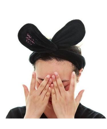 Sweet Twist Plush Bunny Rabbit Ear Headband - Stretchable Makeup Headband (White) - Buy Online on GoSupps.com