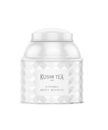 Kusmi Tea - Alain Ducasse Organic White Tea - Refined blend of Organic White Tea and Organic Green Tea Flavored with Raspberry and Rose -