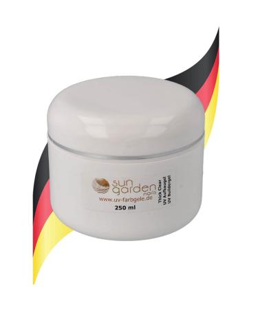 UV Thick Clear Aufbaugel Premium 250 ml - High-Quality Builder Gel for Nail Art | Clear Thick Viscosity Gel for Acrylic Fingernail Design | Shop Internationally - Buy Online on GoSupps.com