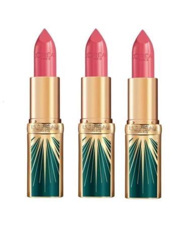 L'Oreal Paris Pack of 3 Color Riche Rue Royale Lipstick Cheers in Paris 02