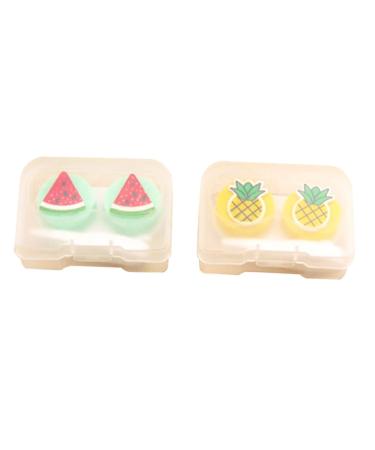 JECOMPRIS 2-part set Storage container for travel set for contact lens container Travel Accessories holder for lens tanks Invisible Container