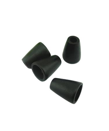 Hole Cord Lock Stopper spring buckle Cord Locks Wooden Conical Shape Cord End Jewelry Making Hat Jacket Accessory DIY Craft Supply 30 pcs/lot(Black) 1.0x14x20mm Black