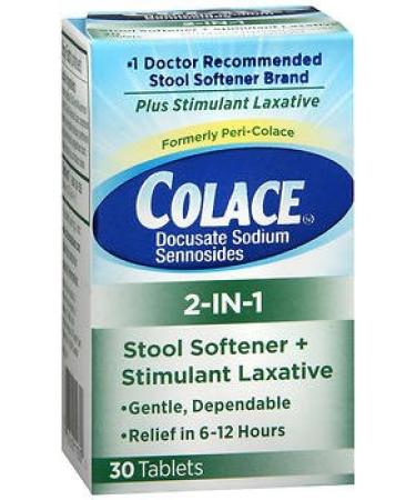 Colace 2-in-1 Tablets - 30 ct