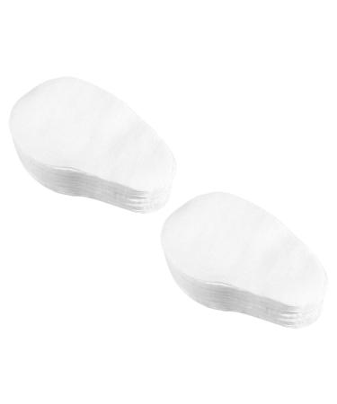 Amosfun Masques Yeux en Coton 200 Pi ces Forme Mangue Blanc Compresses Oculaires Pratiques et Respirantes pour Soins Ophtalmologiques et Fatigue des Yeux Domicile