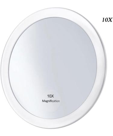 CALLARON 10x Magnifying Round Lighted Makeup Mirror - Touch Control Vanity Mirror (White) - Buy Online on GoSupps.com
